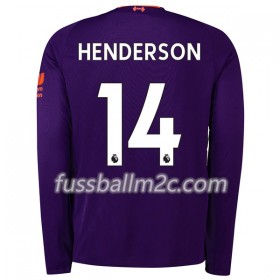 Fußballtrikots Liverpool Henderson 14 Auswärts Trikotsatz 2018-2019 Langarm